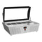 39 in. 5-Pan Countertop Ice Cream Display Freezer with Curved Glass Top in Stainless-Steel