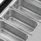 39 in. 5-Pan Countertop Ice Cream Display Freezer with Curved Glass Top in Stainless-Steel