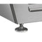 39 in. 5-Pan Countertop Ice Cream Display Freezer with Curved Glass Top in Stainless-Steel