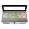 45 in. 6-Pan Countertop Ice Cream Display Freezer with Curved Glass Top in Stainless-Steel