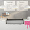 45 in. 6-Pan Countertop Ice Cream Display Freezer with Curved Glass Top in Stainless-Steel