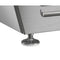 45 in. 6-Pan Countertop Ice Cream Display Freezer with Curved Glass Top in Stainless-Steel