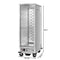 33 in. Commercial Non-Insulated Heated Holding Cabinet with 36-Pan Capacity and Glass Door in Silver