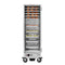 33 in. Commercial Non-Insulated Heated Holding Cabinet with Wire Racks and Glass Door in Silver