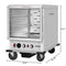 33 in. Commercial Insulated Half-Size Heated Holding Proofing Cabinet with 12-Pan Capacity and Glass Door in Silver