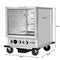 33 in. Commercial Non-Insulated Half Size Heated Holding/Proofing Cabinet with Glass Door and 12-Pan Capacity in Silver