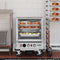 33 in. Commercial Half Size Non-Insulated 12-Pan Holding Cabinet with Wire Racks and Solid Dutch Doors in Silver
