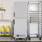 33 in. Commercial Insulated Heated Holding/Proofing Cabinet with 36-Pan Capacity and Solid Dutch Doors in Silver
