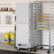 33 in. Commercial Insulated Heated Holding/Proofing Cabinet with 36-Pan Capacity and Solid Dutch Doors in Silver