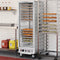 33 in. Commercial Insulated Heated Holding/Proofing Cabinet with Glass Door and 36-Pan Capacity in Silver
