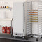 33 in. Commercial Insulated Heated Holding/Proofing Cabinet with 36-Pan Capacity and Solid Door in Silver