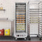33 in. Commercial Non-Insulated Glass Door Heated Holding/Proofing Cabinet with 36-Pan Capacity in Silver