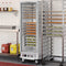 33 in. Commercial Non-Insulated Glass Door Heated Holding/Proofing Cabinet with 36-Pan Capacity in Silver