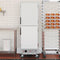 33 in. Commercial Insulated Heated Holding/Proofing Cabinet with Wire Racks and Solid Dutch Doors in Silver