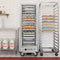 33 in. Commercial Insulated Heated Holding/Proofing Cabinet with Glass Door and Wire Racks in Silver