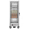 33 in. Commercial Insulated Heated Holding/Proofing Cabinet with Wire Racks and Solid Door in Silver