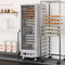 33 in. Commercial Non-Insulated Heated Holding/Proofing Cabinet with Glass Door and Wire Racks in Silver