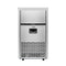 18 in. 100 lbs./24 hrs. Commercial & Residential Crescent Ice Maker with 30 lbs. of Storage Capacity in Stainless-Steel