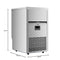18 in. 100 lbs./24 hrs. Commercial & Residential Crescent Ice Maker with 30 lbs. of Storage Capacity in Stainless-Steel