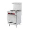 24 in. Commercial Electric Range with 4 Burners and 1 Standard Electric Oven in Stainless Steel - 208V 3-Phase