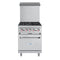 24 in. 4 Burner Commercial Liquid Propane Range with Oven in Stainless-Steel