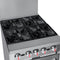 24 in. 4 Burner Commercial Liquid Propane Range with Oven in Stainless-Steel