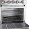 24 in. 4 Burner Commercial Liquid Propane Range with Oven in Stainless-Steel