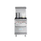 24 in. 4 Burner Commercial Natural Gas Range with Oven in Stainless-Steel