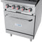 24 in. 4 Burner Commercial Natural Gas Range with Oven in Stainless-Steel