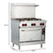 36 in. Commercial Electric Range with 6 Burners and 1 Standard Electric Oven in Stainless Steel - 208V 3-Phase