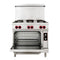 36 in. Commercial Electric Range with 6 Burners and 1 Standard Electric Oven in Stainless Steel - 208V 3-Phase