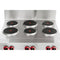 36 in. Commercial Electric Range with 6 Burners and 1 Standard Electric Oven in Stainless Steel - 208V 3-Phase