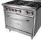 36 in. 6 Burner Commercial Liquid Propane Range in Stainless-Steel