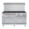 60 in. 10 Burner Commercial LP Range with Oven in Stainless-Steel