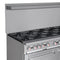 60 in. Commercial 10 Burner Natural Gas Range in Stainless-Steel