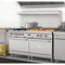 60 in. Commercial Natural Gas Range – 4 Burners, 36 in. Griddle, 2 Standard Ovens in Stainless-Steel