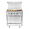 36 in. Commercial Oven with Griddle Top, 90000 BTU in Stainless-Steel