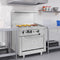 36 in. Commercial Oven with Griddle Top, 90000 BTU in Stainless-Steel