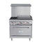 36 in. 2 Burner Commercial LP Range with 24 in. Griddle in Stainless-Steel