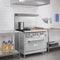 36 in. 2 Burner Commercial LP Range with 24 in. Griddle in Stainless-Steel