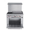 36 in. 2 Burner Commercial LP Range with 24 in. Griddle in Stainless-Steel