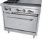 36 in. 2 Burner Commercial LP Range with 24 in. Griddle in Stainless-Steel