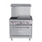 36 in. 2 Burner Commercial Natural Gas Range with 24 in. Griddle in Stainless-Steel