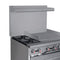 36 in. 2 Burner Commercial Natural Gas Range with 24 in. Griddle in Stainless-Steel