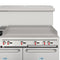 60 in. Dual Oven Commercial Range with 48 in. Griddle and 2 Burners in Stainless-Steel