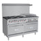 60 in. 6 Burner Commercial LP Range with 24 in. Griddle in Stainless-Steel