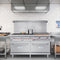 60 in. 6 Burner Commercial Natural Gas Range with 24 in. Griddle in Stainless-Steel