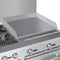 60 in. 6 Burner Commercial Natural Gas Range with 24 in. Griddle in Stainless-Steel