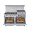 60 in. Commercial LP Range with 24 in. Griddle and Broiler in Stainless-Steel