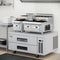 24 in. Commercial Four-Burner Step Up Range, 104000 BTU in Stainless-Steel